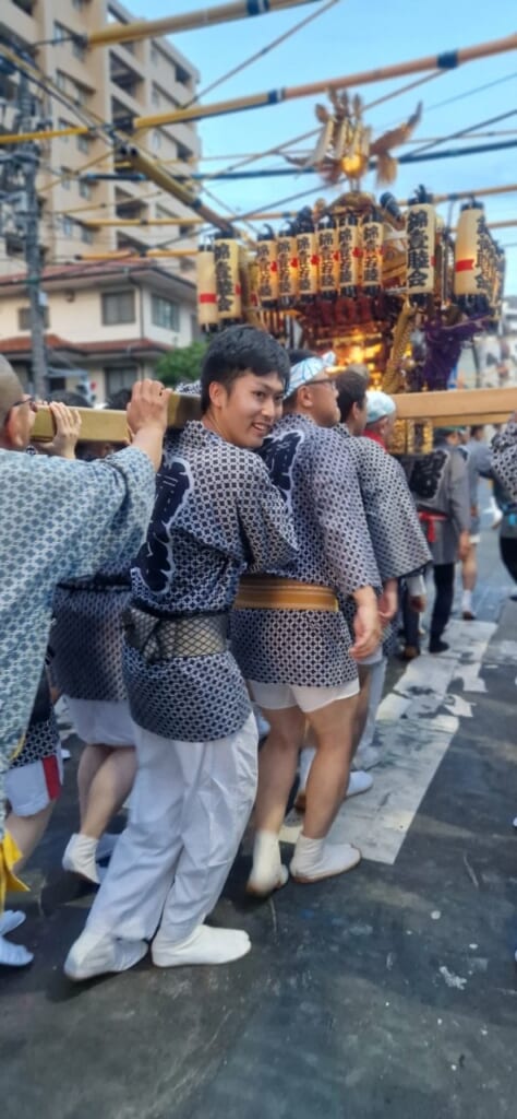 people carrying a mikoshi shrine