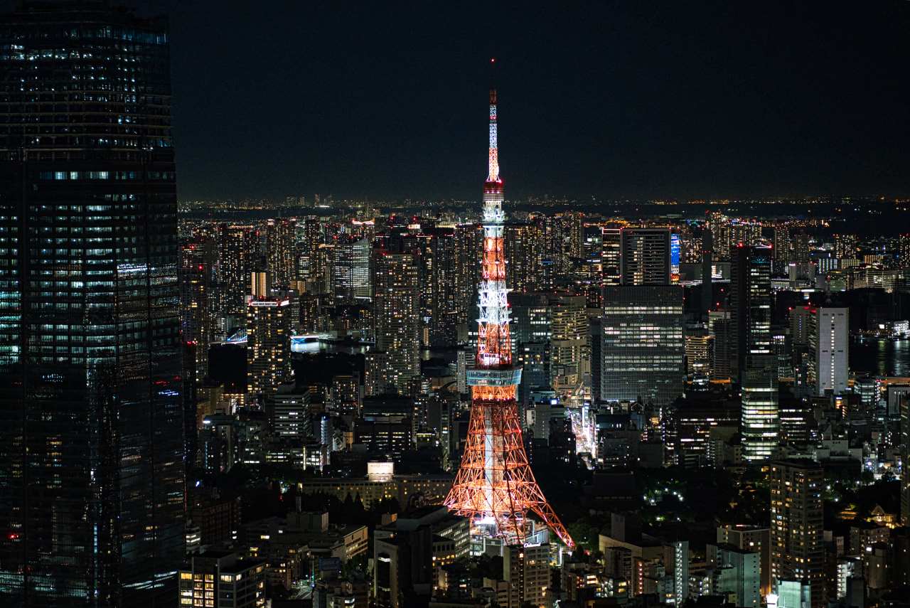 Tokyo Tower at night