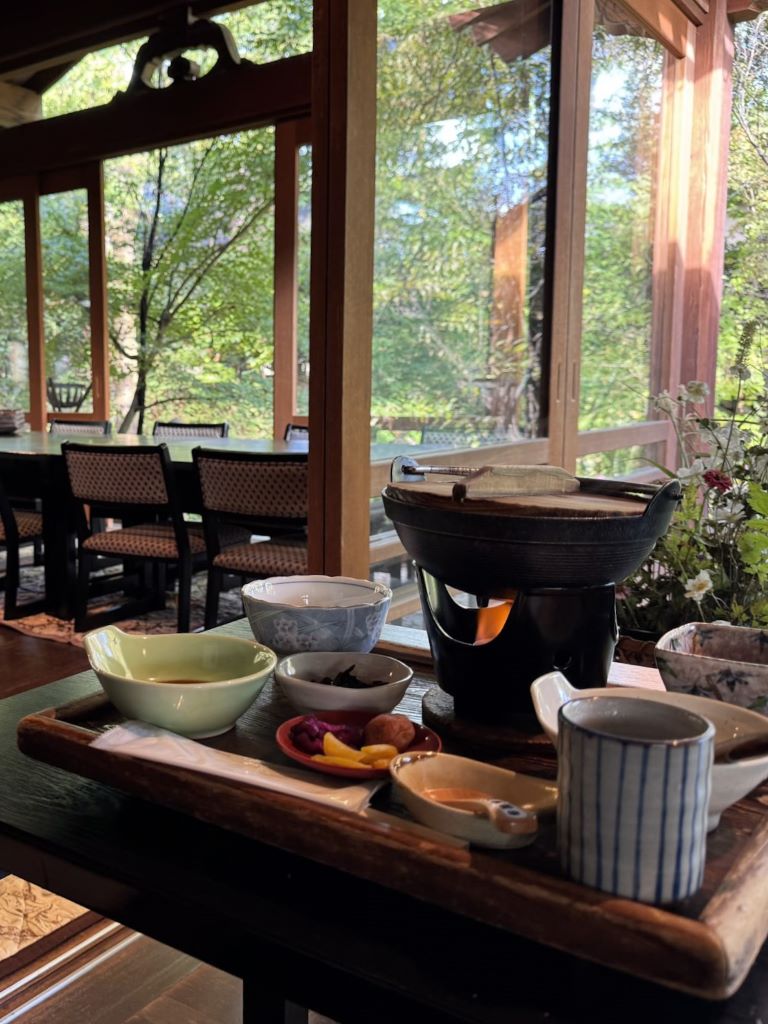 Shojin Ryori Breakfast at a Buddhist Temple lodging