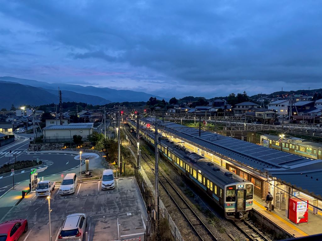 Evening at Kobuchizawa Station