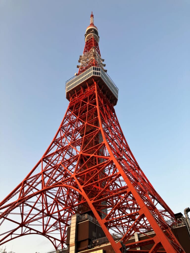 Tokyo Tower from beneath