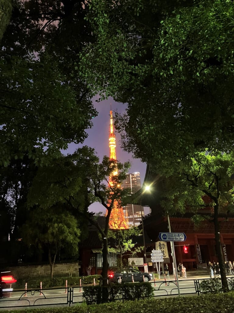 Tokyo Tower at night