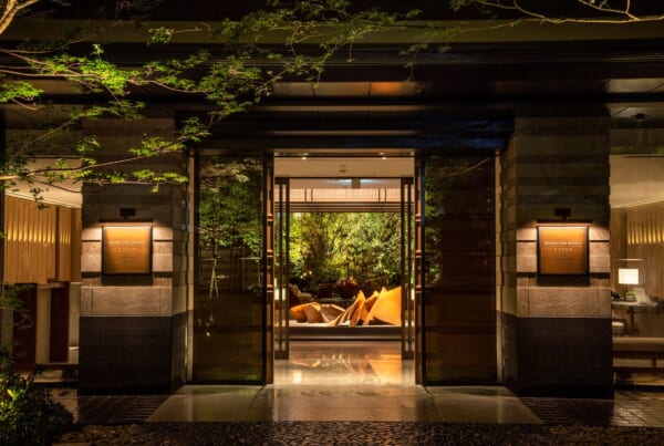 entrance of the Mitsui Hotel in kyoto