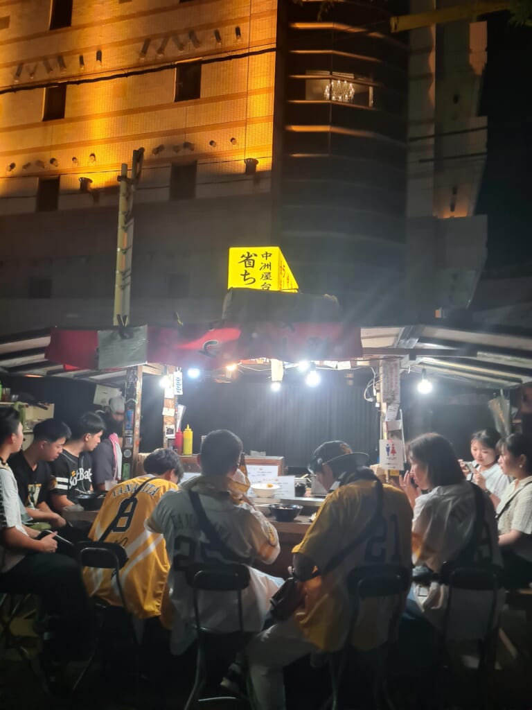 food stall in Fukuoka during night