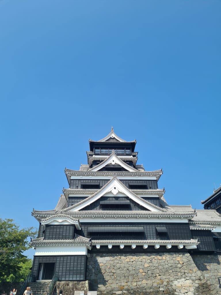 direct view of Kumamoto castle