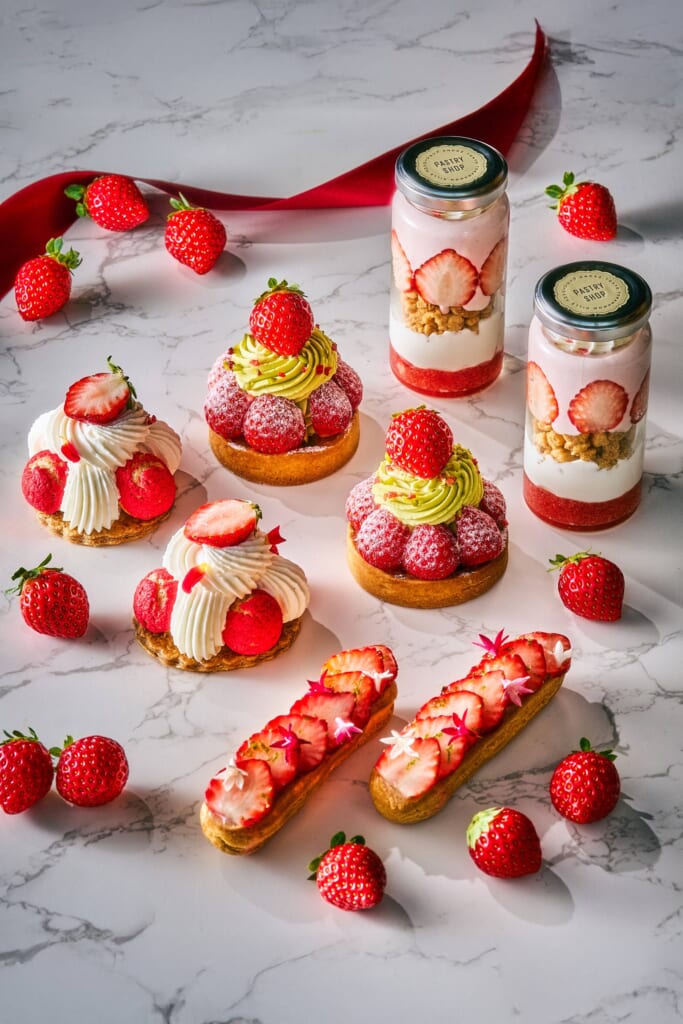 strawberry sweets at Andaz Hotel