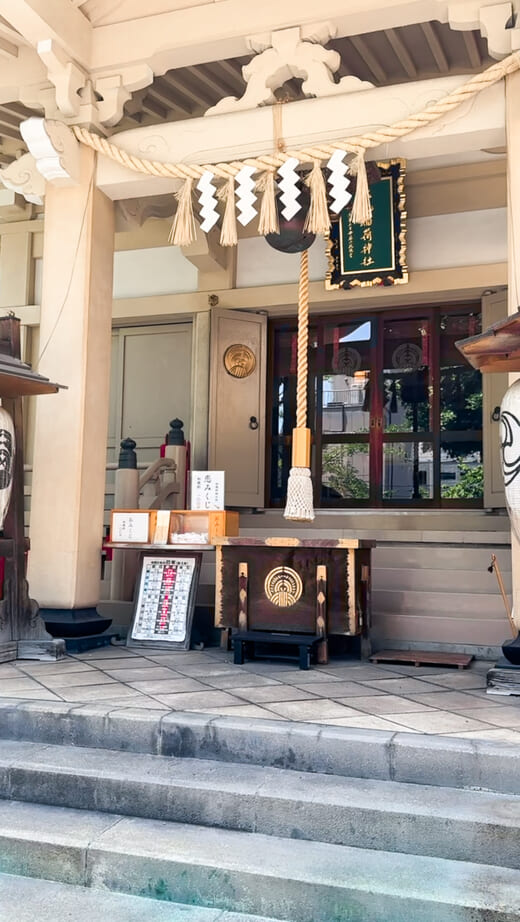 One the shrines in Asakusa Dori