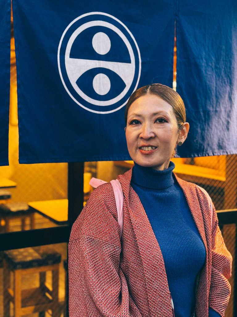 Yuki, the ower of a vegan izakaya in Tokyo