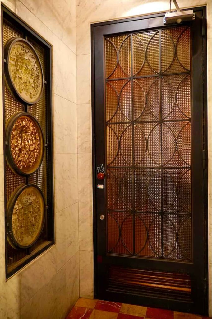 The door at the Grand Prince Hotel