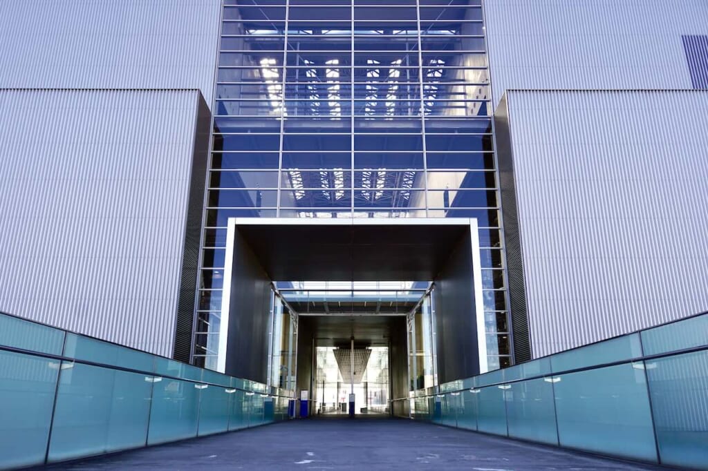 The entrance of Naka Incineration Plant, one of the locations of Drive My Car