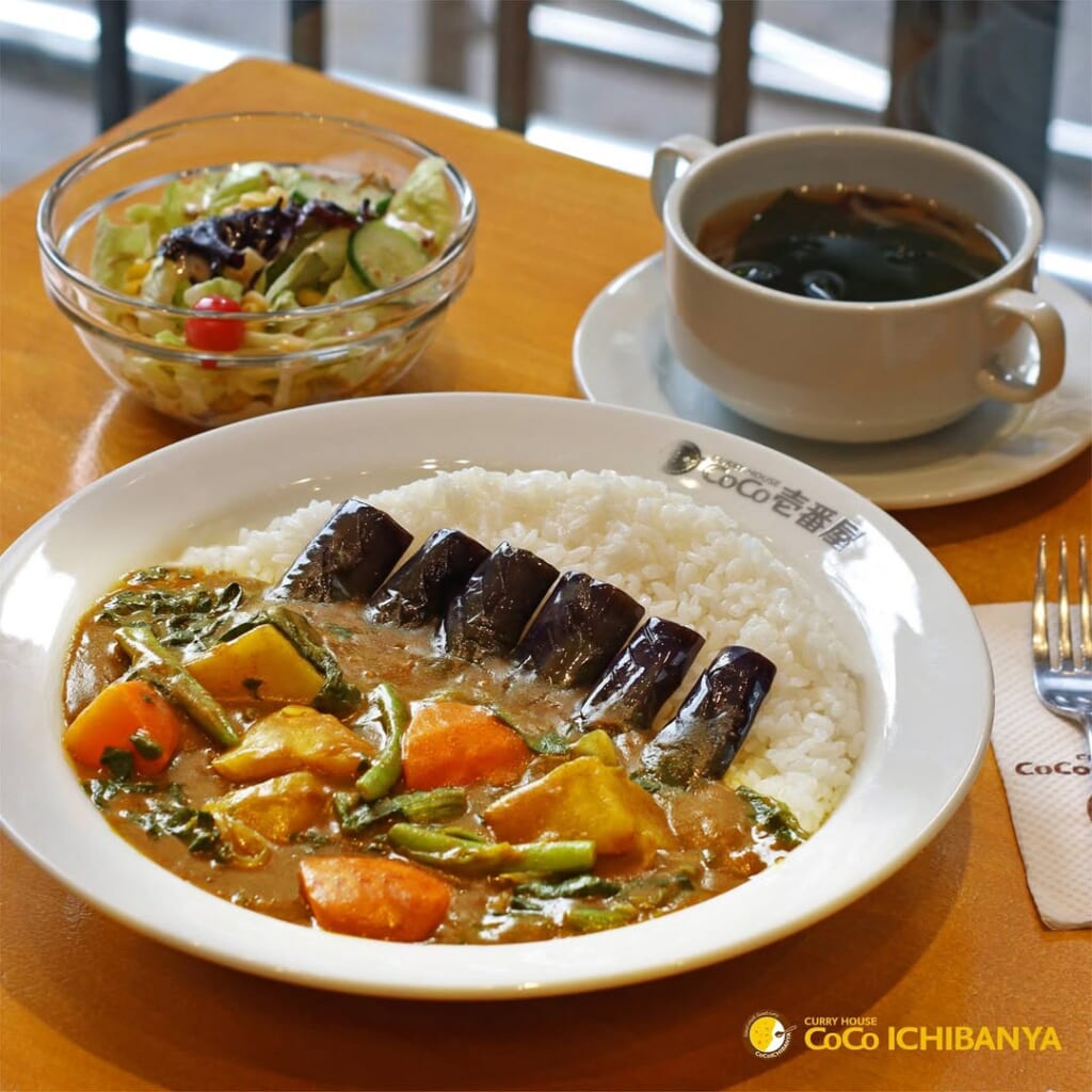 A vegetarian curry at Coco Ichibanya shop