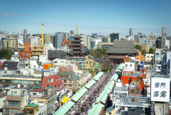 Asakusa area from above