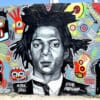 A Jean-Mchel Basquiat mural