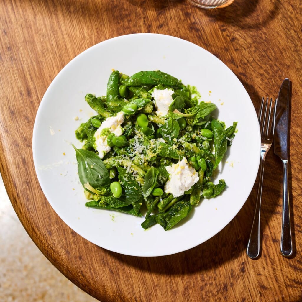 pea and spinach