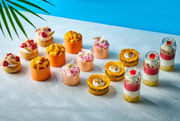 mango and peach themed desserts at Andaz Tokyo Toranomon