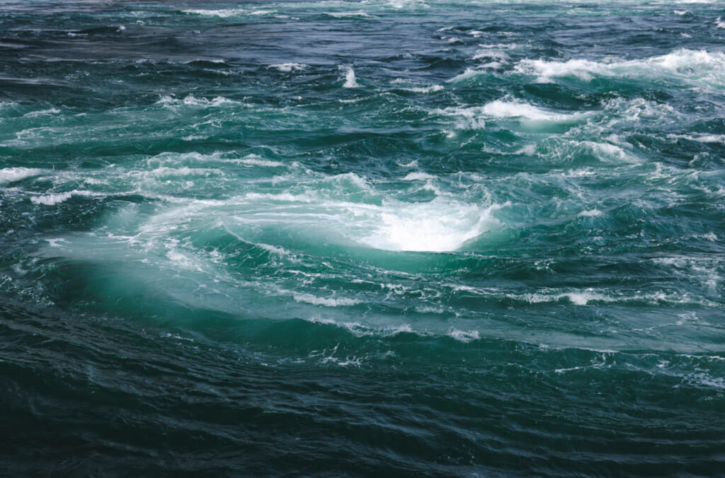 A detail of the Naruto Whirlpools