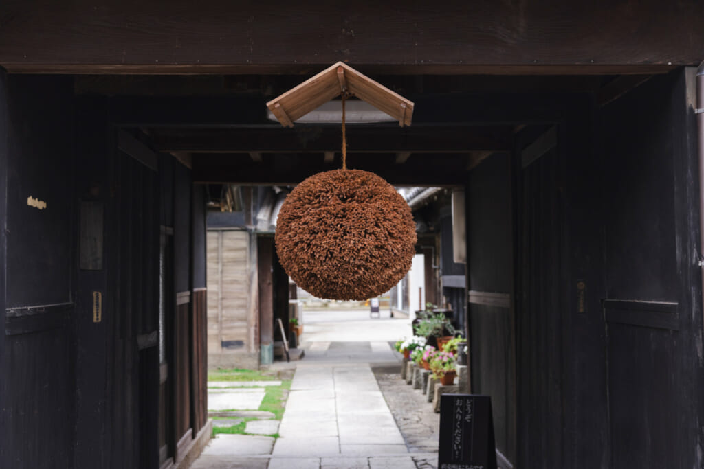 Entrance of a sake brewery in Naruto
