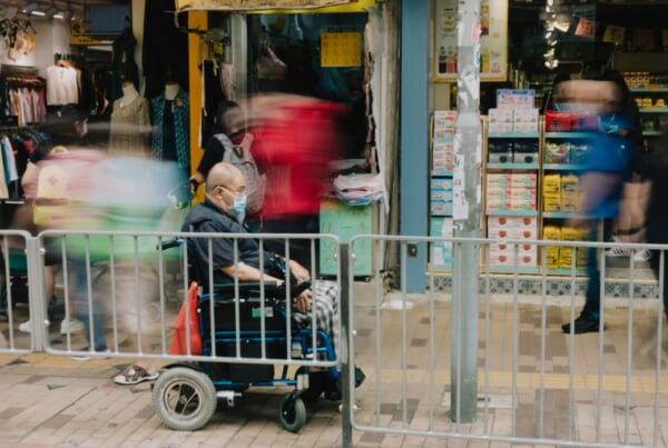man in a wheelchair