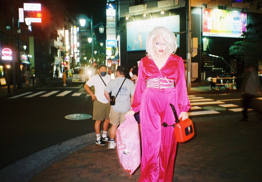 A drag Queen in Shinjuku Ni-chome area
