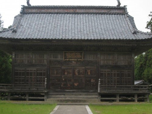 Maison traditionnelle sur l'île de Sado ou Sadogashima, Japon.