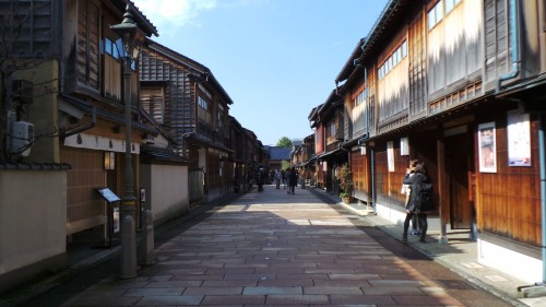 Higashi Chaya, le quartier historique de Kanazawa, Japon.