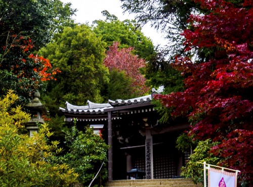 Sanki Do, un autre pavillon du mont Misen, Miyajima, Japon.