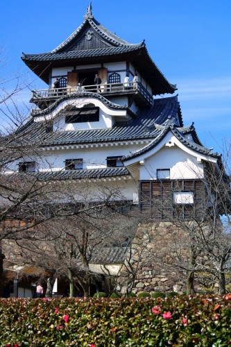 Vue sur le château d'Inuyama