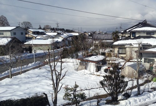 Hébergements dans la ville d'Obuse dans la préfecture de Nagano, Japon.