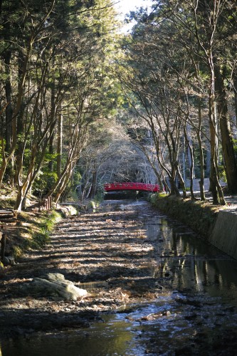Le pont lune du sanctuaire Okuni Jinja, le "petit Kyoto" d'Hamamatsu, Shizuoka.