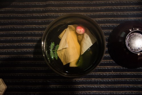 un plat du restaurant Nagomi Cha-Ya de yuba à Nikko