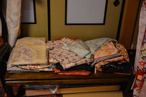 Le magasin Ohbora où l'on peut venir y porter un kimono pour la journée dans les rues de Hida Furukawa, Gifu