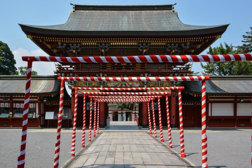 Le sanctuaire Yūtoku Inari dans la ville de Kashima, préfecture de Saga
