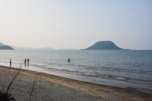 La plage Higashinohama à Karatsu dans la prefecture de Saga à Kyushu