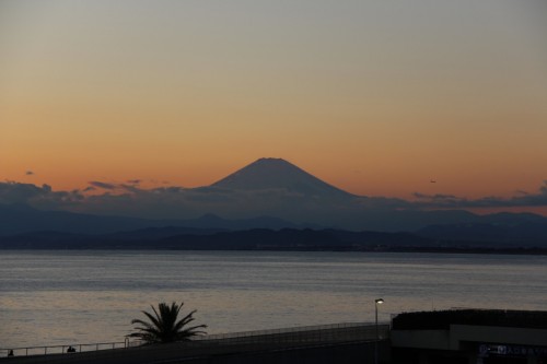 Mount Fuji, Enoshima, Japon.