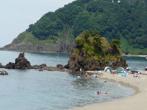La plage de Goishi à Murakami, Niigata