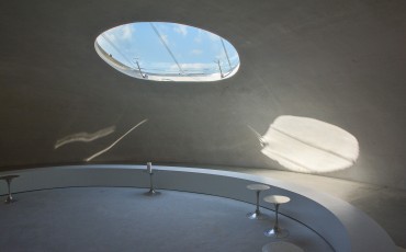 Teshima Art Museum sur l'île de Teshima dans la Mer Intérieure de Seto