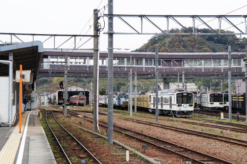 Ohmi Railway, Taga-taisha, Hikone, Shiga, Kyoto, Chemin de fer