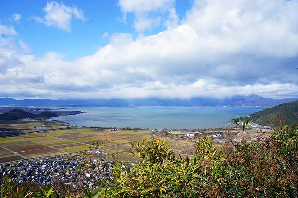 Vue depuis le Mont Hachiman dans la préfecture de Shiga