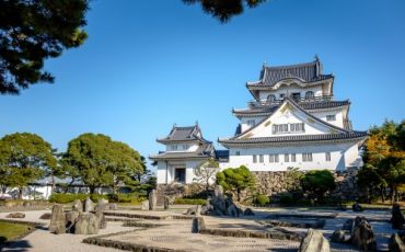 chateau Kishiwada, Osaka, Japon.