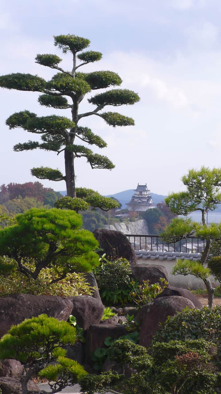 Le château de Kitsuki(杵築城), le plus petit du Japon