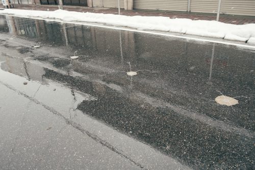 Murakami en hiver, Niigata, neige