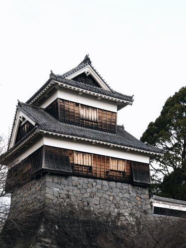 Château de Kumamoto, travaux, Japon, Kyushu