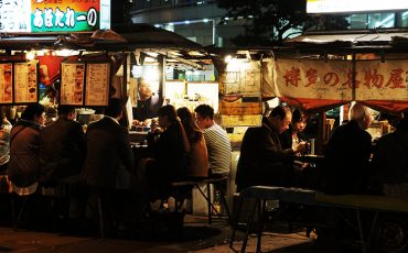 Yatai à Fukuoka, Kyushu, Japon