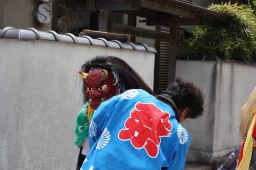 Démon mâle au festival de Ondeko sur l'île de Sado, Préfecture de Niigata, Japon