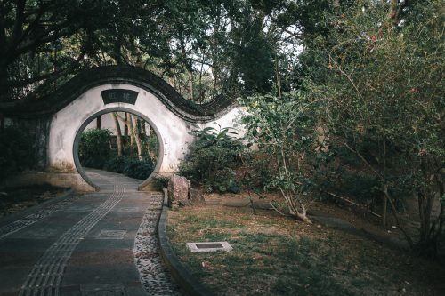 Jardin Fukushuen à Naha dans la Préfecture d'Okinawa, Japon