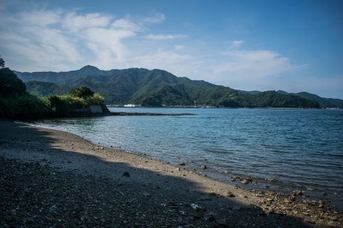 Plage sur l'île d'Ohnyujima, préfecture d'Oita, Japon