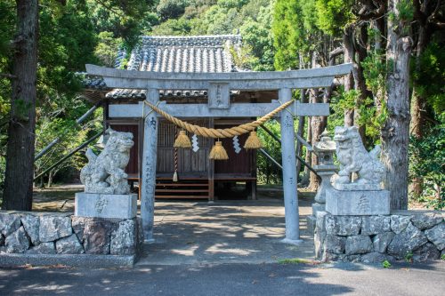Sanctuaire sur l'île d'Ohnyujima, préfecture d'Oita, Japon