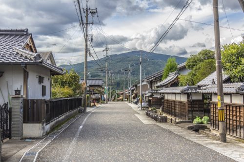 Le long de la Nakasendō, préfecture de Gifu, Japon