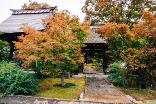 La petite Kyoto d'Iiyama, village de Kosuge, près d'Iiyama, préfecture de Nagano, Japon
