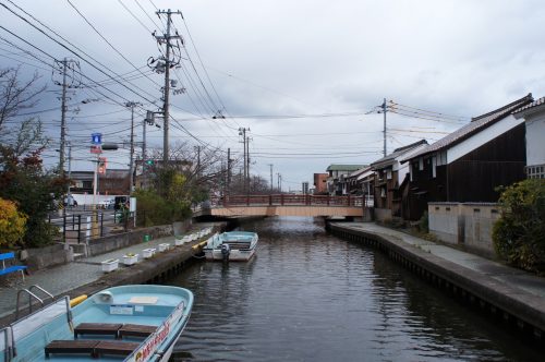 Croisière sur la rivière Kamogawa à Yonago, région du San'in, Tottori, Japon
